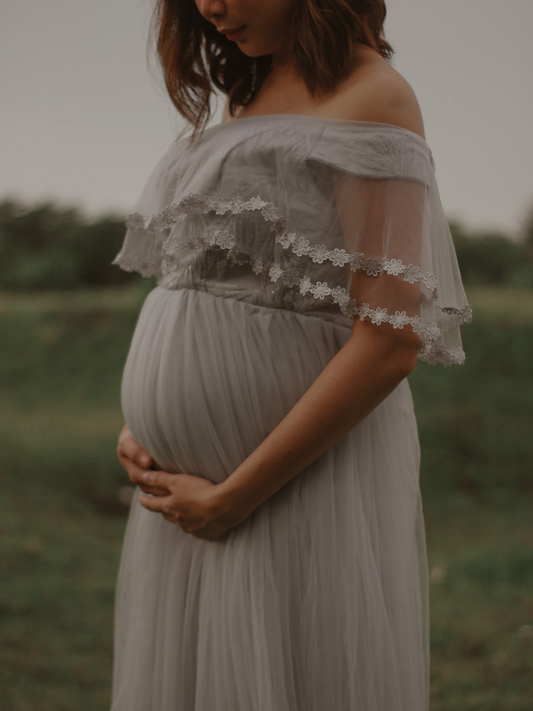 A Pregnant Woman Wearing Dress